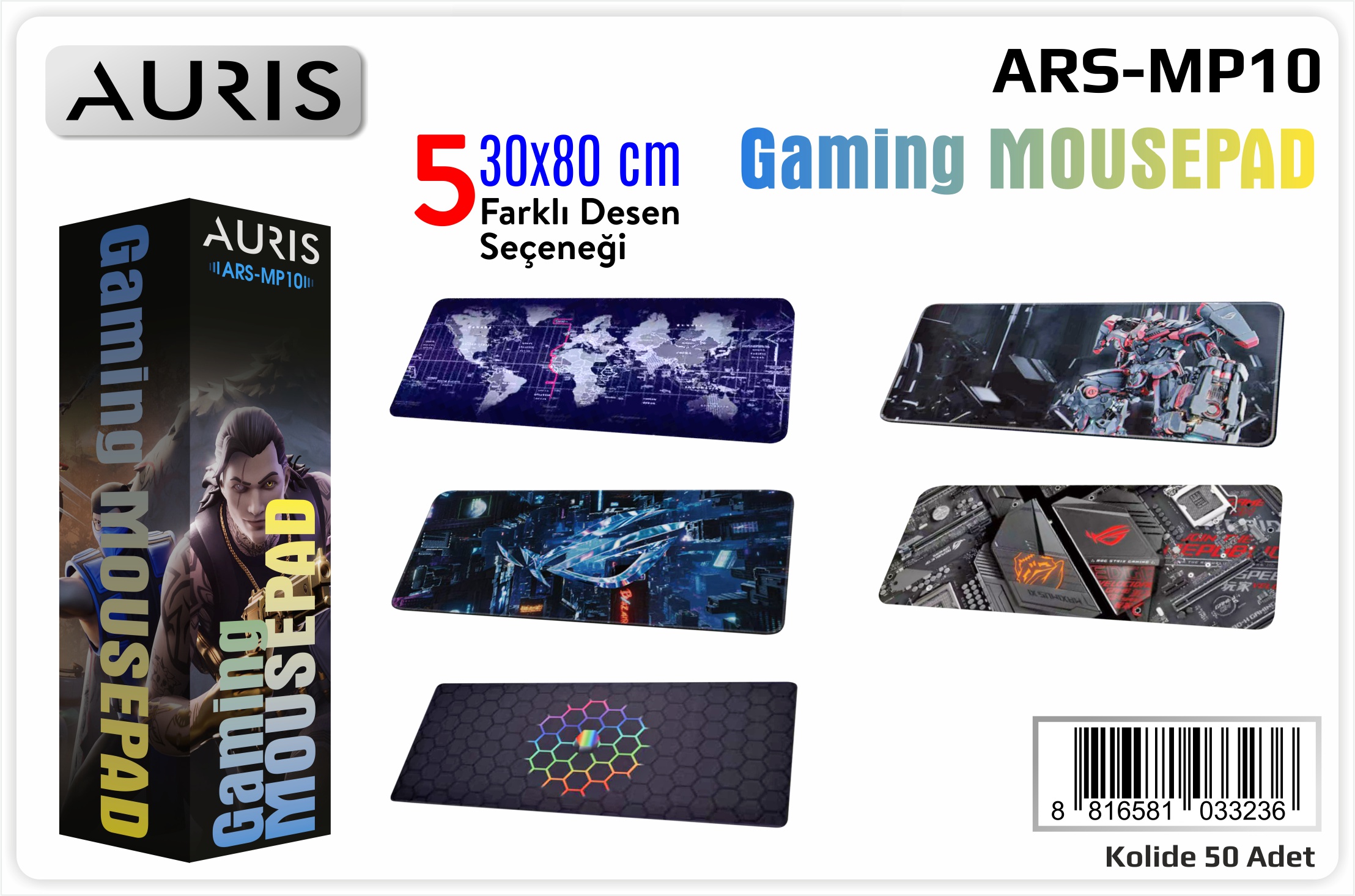 M2402-MP10 Oyuncu Mouse Pad 30X80 cm